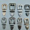 Vintage Belt Buckle Set with 3 Pieces Carved Pin Buckle Fashion Retro Waistband for Jeans Suits Dress Up