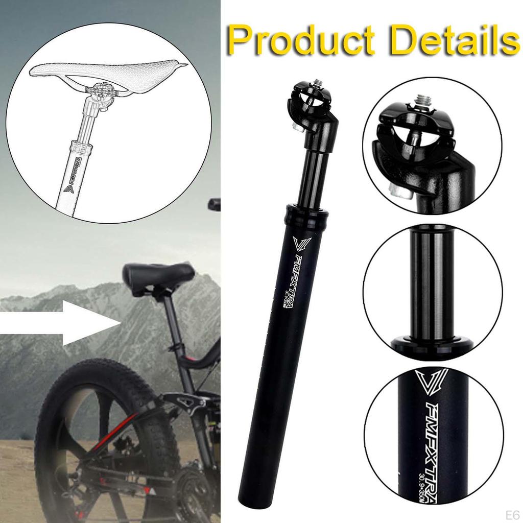 Bike Suspension Seat Post Adjustable 13.78inch Accessory Shock Absorber Damper Replacement for