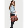 Retro Men's Brown Large Leather Laptop Bag Messenger Briefcase Satchel Shoulder
