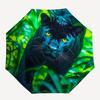 1pc Black Panther Automatic Open/close Folding Umbrella, Compact Portable Travel Umbrella,Durable Construction yy250814136