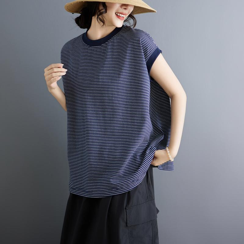 DIMANAF 2026 Summer Women Plus Size New Blouse Shirt Vintage Short Sleeve Cotton Casual Loose Lady Tops Tees