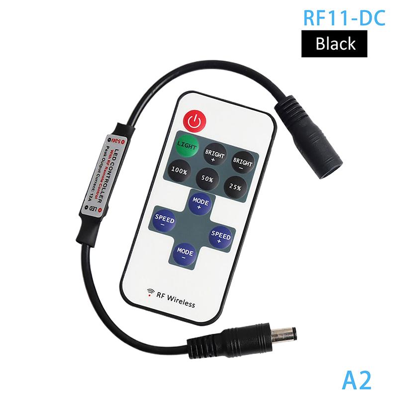 

Rf11 Пульт ДУ Контроллер Диммера Светодиодов Для Светодиодных Лент Dc 5V-24V Неоновый Свет 5050 / 2835/ Cob Регулировка Яркости Диммирование