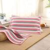 2Pcs Simple Thickened Thickening Pillowcase Colorful Breathable Striped Pillow Cover Soft Washable Cushion Cover Bedroom