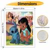 Disney Lilo and Stitch Oil Paint Art Painting Kit Home Wall Decor Handmade Gift for Cartoon Fans Modern Canvas Art DIY Picture Crafts