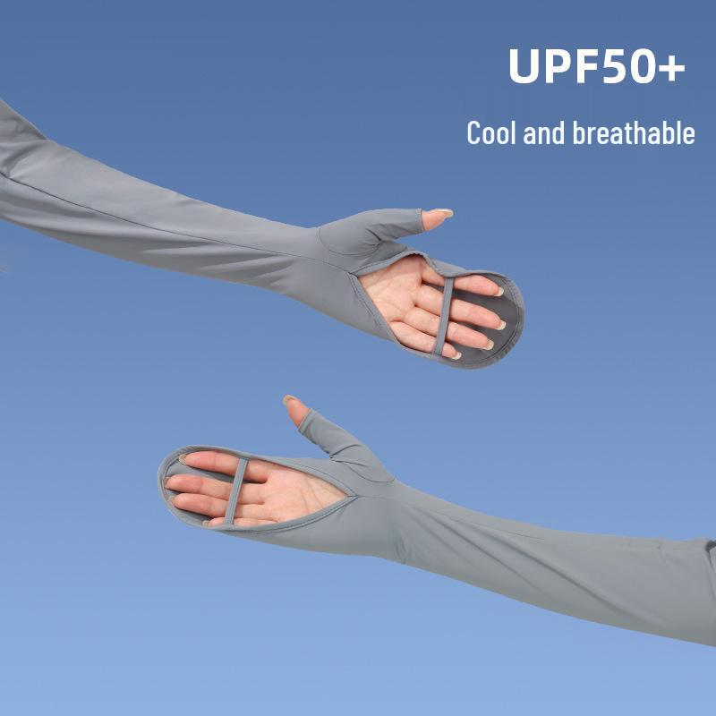 Ice Silk Women's Anti-UV Sun Protection Sleeves for Cycling & Driving - 2025 New Style