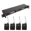 Wireless Earphone Monitor System 2 Channel 4 Bodypacks Whole Metal UHF Stage Monitoring System for