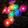 Simulation Flower Solar Lawn Lights Ground Plug Outdoor Garden Lights  Simulation Flower