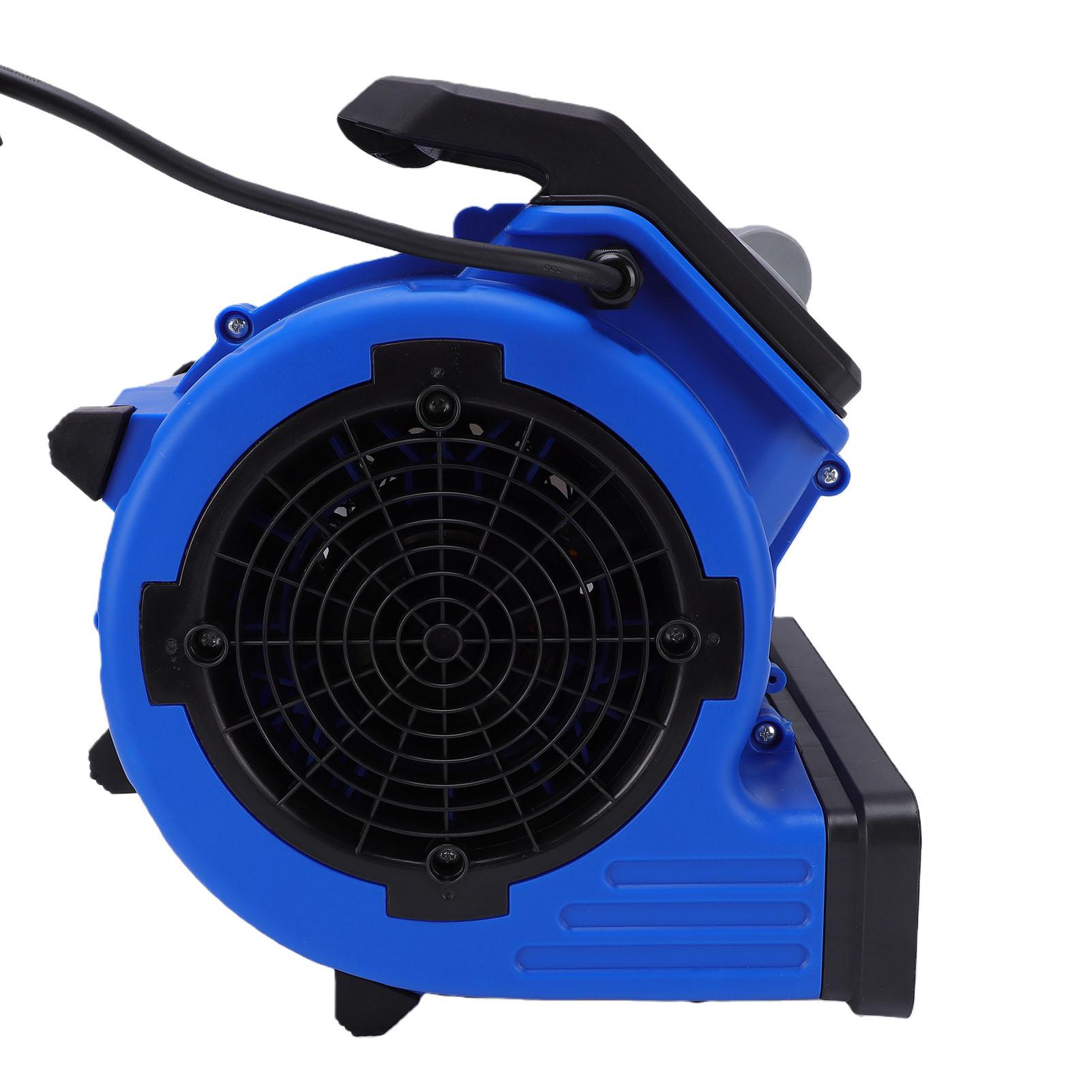 Industriële Ventilator 300W 3 Snelheden 3 Hoekposities Vloer Tapijt Droger met 5m Snoer