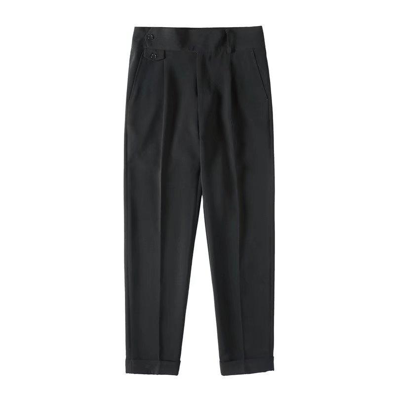 Spring Men's Suit Pants Fashion Business Men's Trousers Casual Trousers Men's Straight Trousers Loose Elastic Trousers Thin Sweatpants Trousers