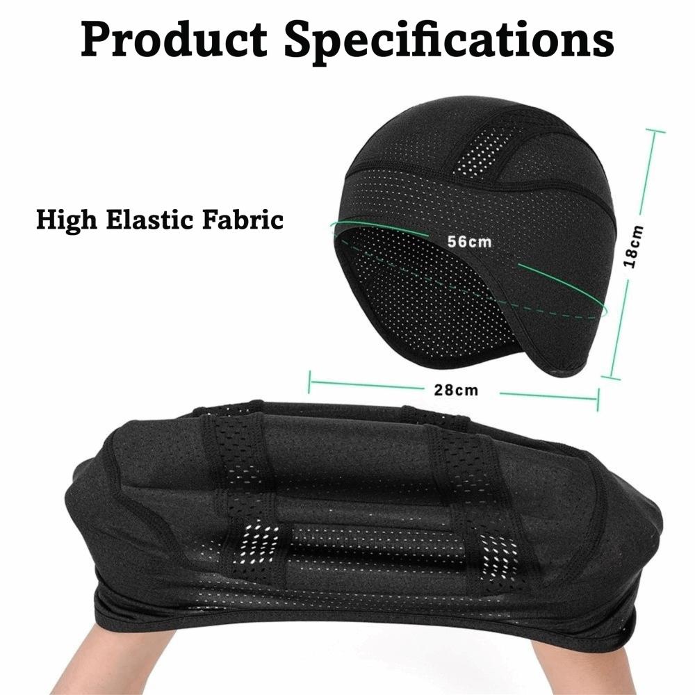 Cómoda Gorra Interior de Seda Helada para Casco de Motocicleta Transpirable de Secado Rápido Gorra de Carreras Malla Protección Solar Gorra de Ciclismo Para Ciclismo