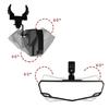 UTV Rear View Mirror System Adjustable Clamp Mounting Suitable For Various Side By Side Vehicle Models Adventure Rides