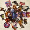 50pcs PET Halloween Stickers, Featuring Cartoon Ghosts, Black Cats, Waterproof Witches Designs for Holiday Parties Gifts for Kid