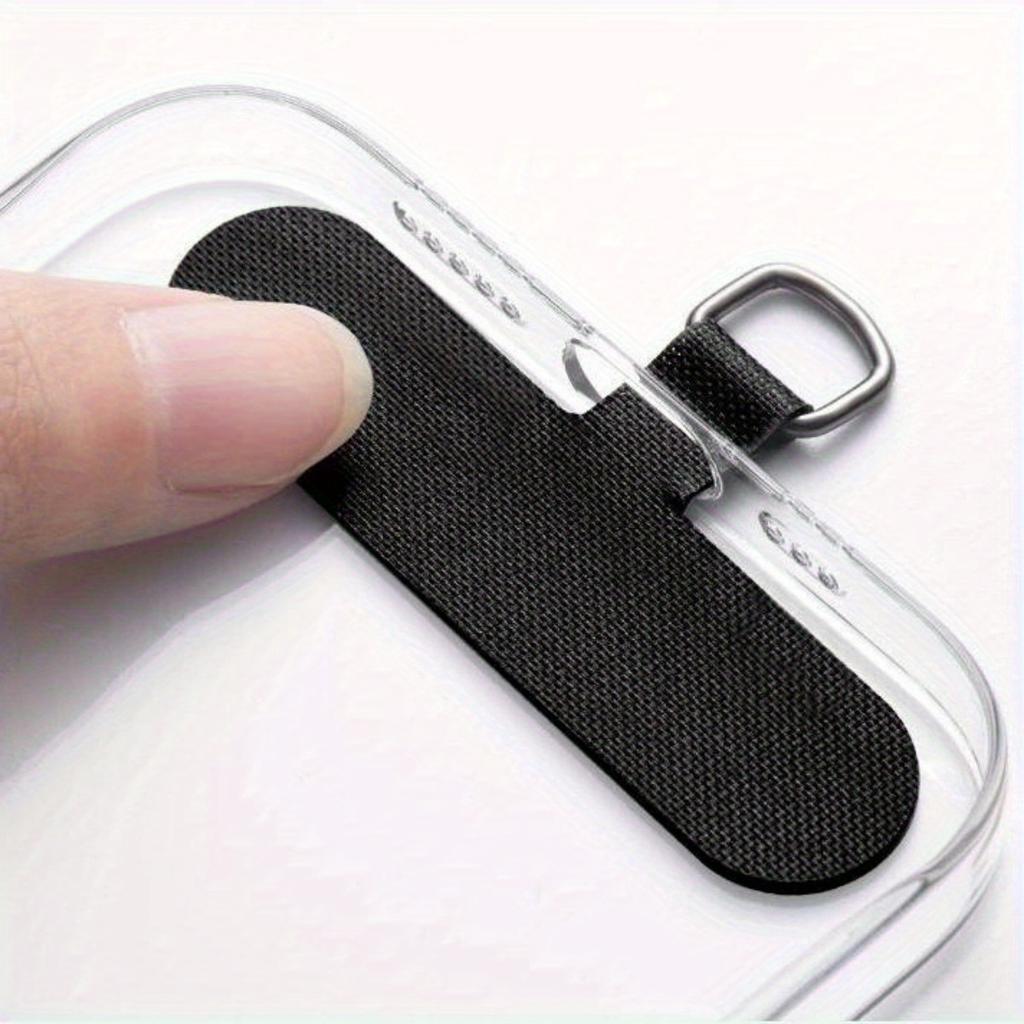 8 st slumpmässiga färger Universell Mobiltelefon Anti-förlust Snodd Kortpackning Ersättning Avtagbar Telefonhängande Snöre Rem Nylonplåster Fästplatta