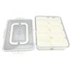 Portable Snackle Box Container 8 Compartment Clear Snack Platters Divided Serving Tray with Lid and 