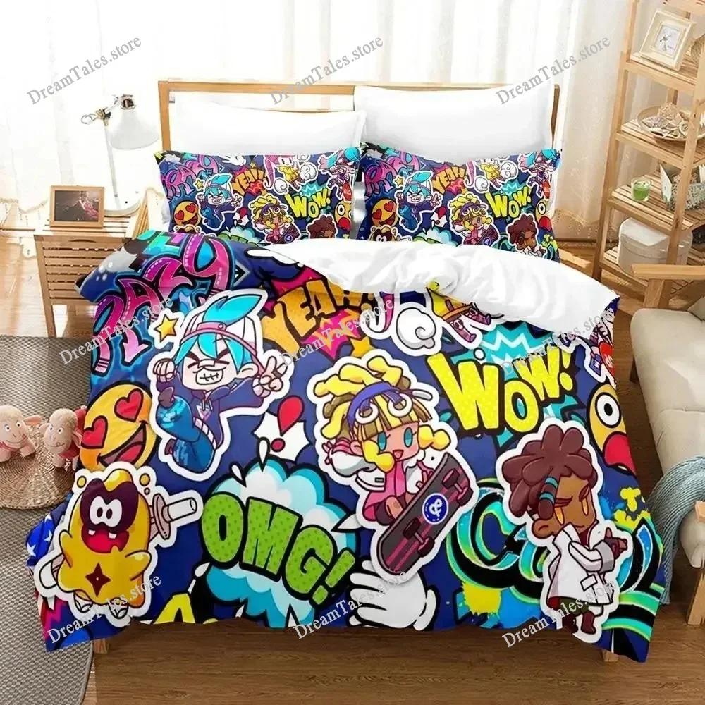 Ninjala New Bedding Set Single Twin Full Queen King Size Bed Set Adult Kid Bedroom Duvet Cover Sets 3D Print Game Anime