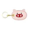 Bamen Bug Club Cartoon Access Control Card Leather Case Keychain Creative Cute Girl Key Pendant Bag Hanging Personalized Gifts