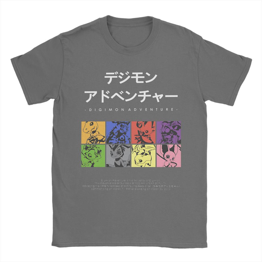 Digimon Adventure T Shirt for Men Women Cotton Funny T-Shirt Crewneck  Tees Short Sleeve Tops Original