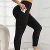 High Waist Butt-Lifting Yoga Pants Women With Side Pockets Quick-Dry Stretch Fitness Leggings Winter