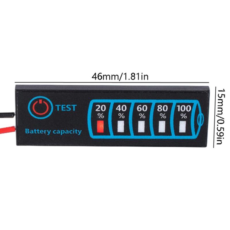18650 Li-Ion Lipo Lithium 5-30V Lead Acid Battery Level Indicator Tester Lcd Display Meter Module Capacity Voltage Meter