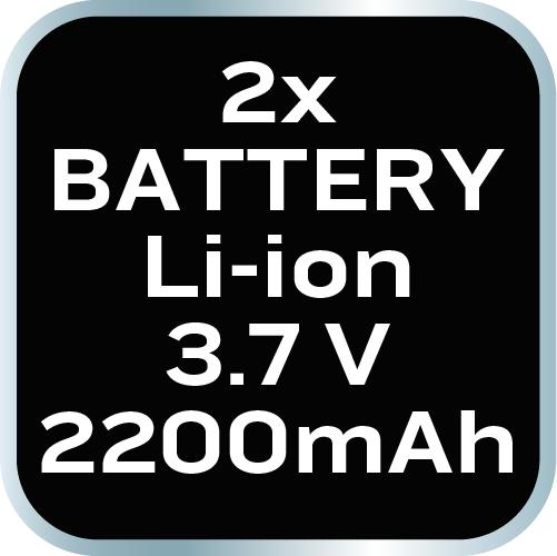 Rechargeable workshop lamp 2x350 lm foldable SMD