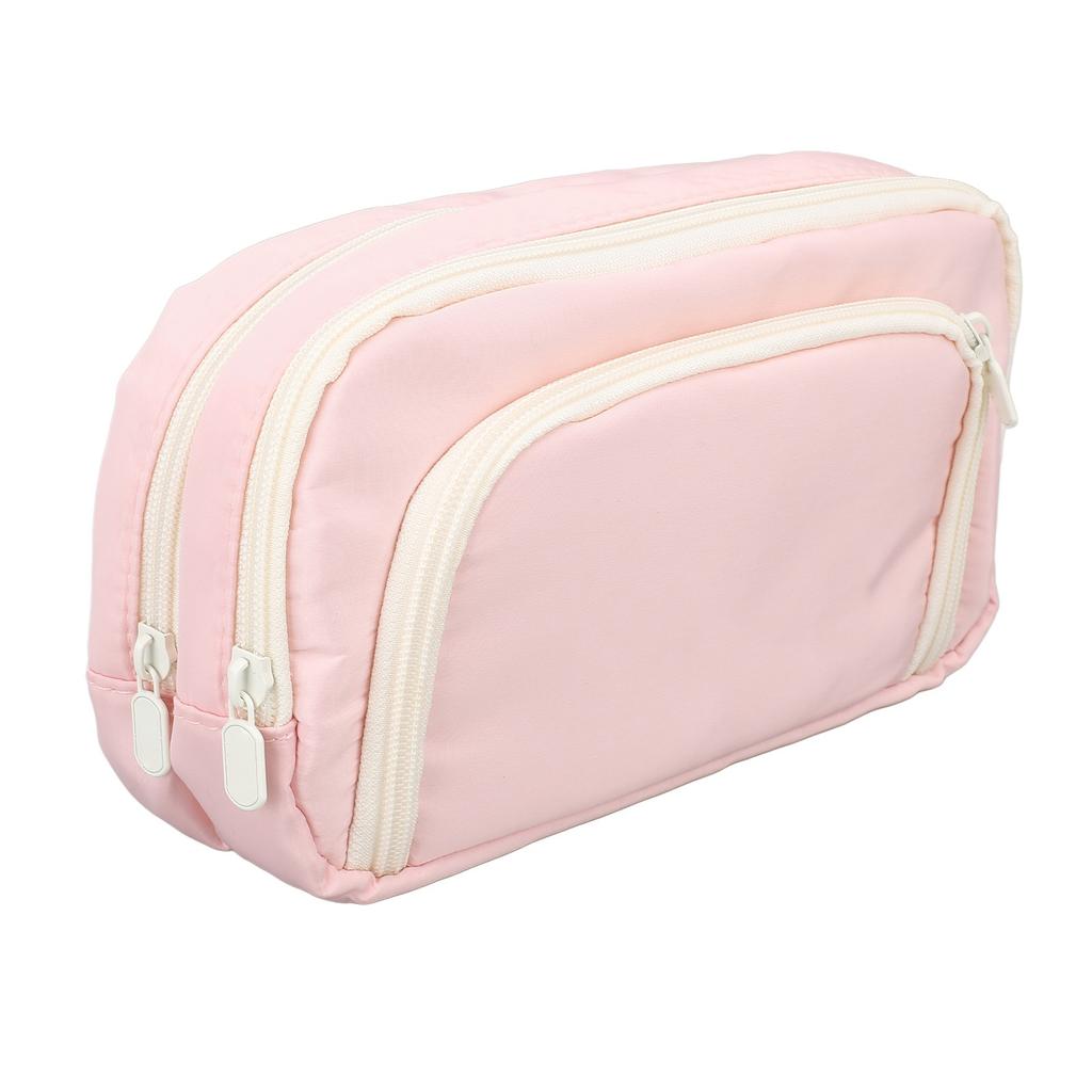 Penneskrin med stor kapasitet Bærbar Flerroms Oppbevaringsveske for skrivesaker Kosmetikkveske for