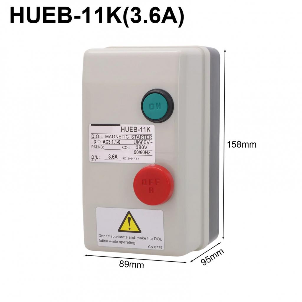 1pc 3Phasé 380V Interrupteur Démarreur Moteur Électrique Magnétique Étanche Pour Compresseur