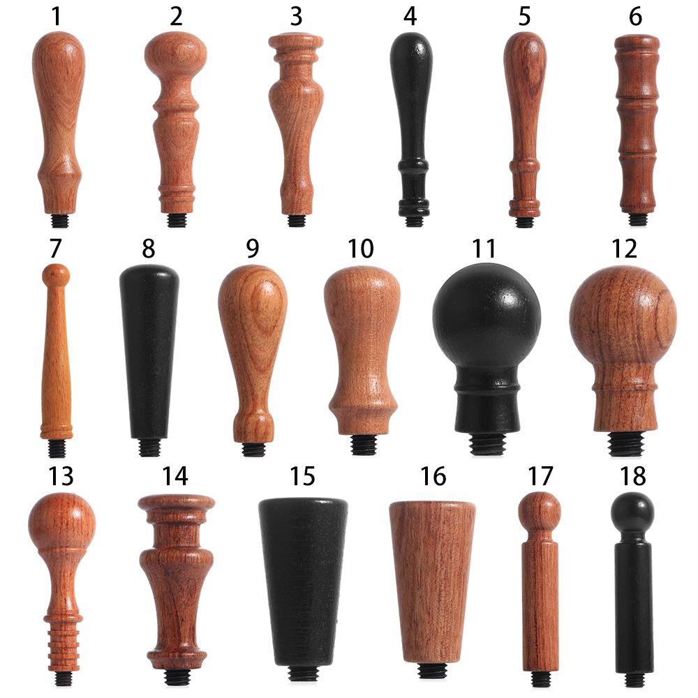 Christmas Card Seals Stamps DIY Craft Paint Seal Wood Handle Wood Color Wax Sealing Stamp