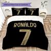 Set Copripiumino con Modello C Ronaldo Copripiumino Federa Decorazione per la Casa Regalo di Compleanno (1 * copripiumino + 2 * federe senza imbottitura)