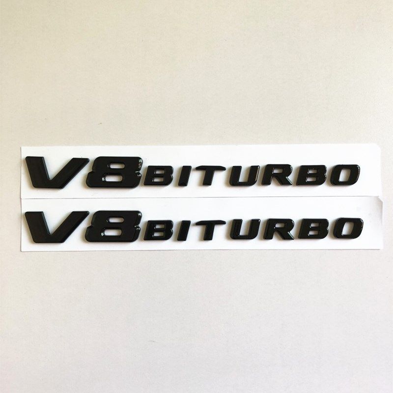Suitable for the New V8BITURBO Side Label C63 G63 S65 Fender V12 Supercharged Car Logo Letters