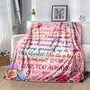 Best Mom In The World Flannel Blanket-Soft and Suitable for Sofas,Beds,Offices,Travel,All Seasons,Great Gift for Holidays and Birthdays.