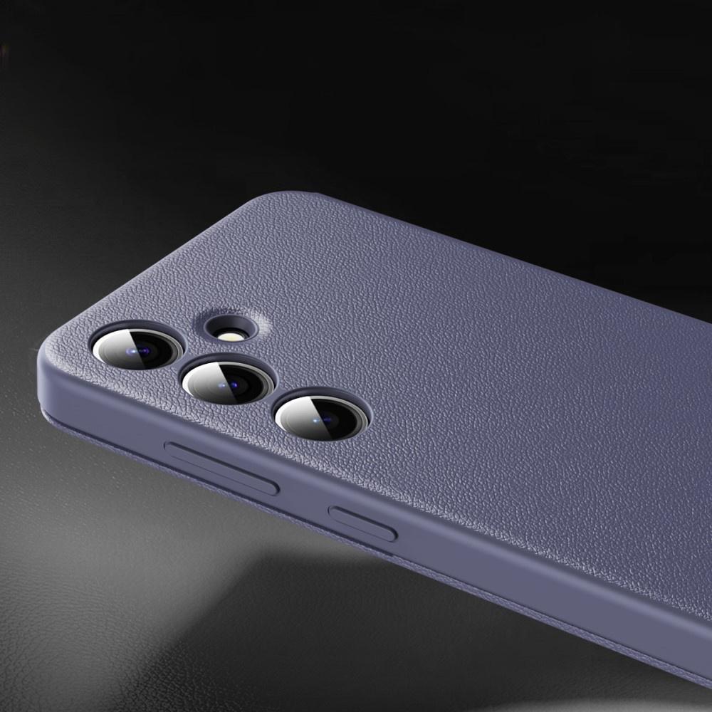 Funda tipo cartera con tapa y ventana Smart View para Samsung Galaxy S25+ Plus, Morado