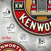 Vintage Kenworth Truck Metal Sign 8x8 Inch Wall Art Decor