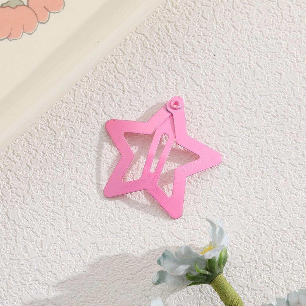 Children's Candy Color Star Hair Clips - Small Size BB Bangs Accessories