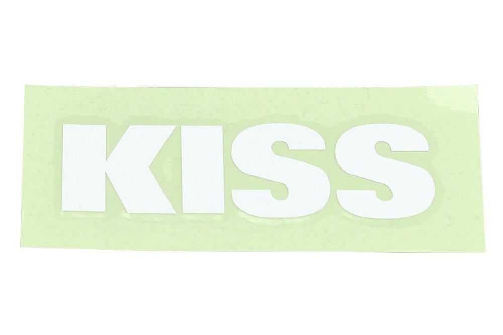 

Kijima K1492 Motorcycle Parts KISS Racing Team Sticker White Letters Logo Excluded M білий