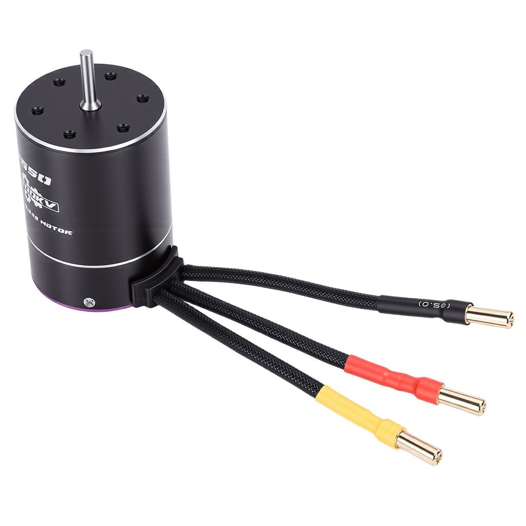   6400KV Brushless RC Motor for       SCX10 Hpi RC Motor, Purple Black with 46080RPM Speed  