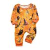 Family Matching Halloween Pajama Sets Short Sleeve T-Shirt and Pants Print Wear for Women Men Kids