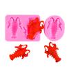 Stampi in Silicone per Fondant di Grado Alimentare Stampini per Caramelle a Forma di Aragosta Strumenti Versatili in Silicone per la Cottura e Artigianato Fai-da-Te