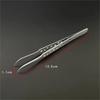 Electronic Anti-static Bending Industrial Tweezers, Straight-pointed Precision Stainless Steel Pliers, DIY Hand Tools