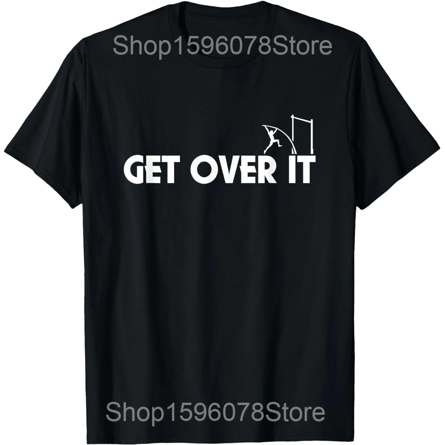 Funny Pole Vaulting Not That Easy Pole Vault T Shirts Men Cotton Humor Streetwear Tee Shirt Short Sleeve Unisex Loose Clothing S