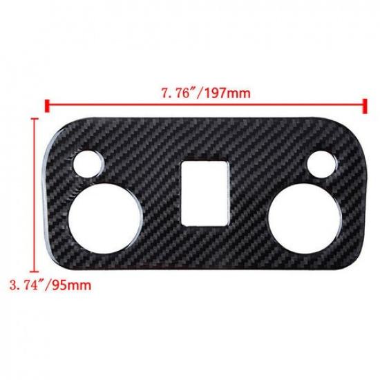 Car Carbon Fiber Roof Reading Lamp Light Trim Sticker For Ford Mustang 2015-