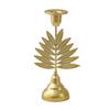 Decorative Vintage Candle Stand Metal Holder, Romantic Candlestick Dinner Table Centerpiece, Retro Style Decor Aged Texture for Wedding Party and Home