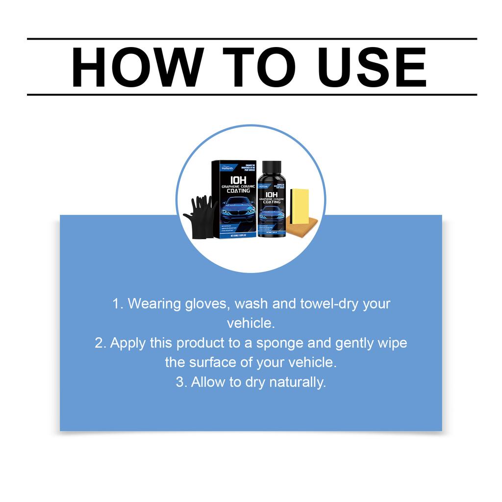 Car Ceramic Liquid Coating Spray Set Stain Removal Maintenance Paint Care Coating Nano Crystal Hydrophobic Layer Polishing Agent