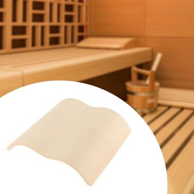 Wooden Sauna Headrest Support, Portable Neck Pillow, Supplies Accessory for Hotel, Dorm,