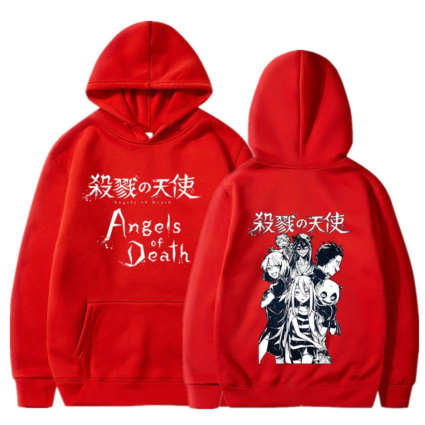 Anime Angels of Death Hoodies Cool Caroon Rache Gardner Isaac Foster Graphic Streetwear Harajuku Couple Sweatshirts Pullover Unisex