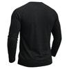 Mens Classic Style Henley Pullover Tops Raglan Long Sleeve Solid Color Daily Casual Wear Crew Neck Basic T Shirts