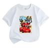 Kids Boys Girls Crew Neck Short Sleeve T Shirt, 100% Cotton