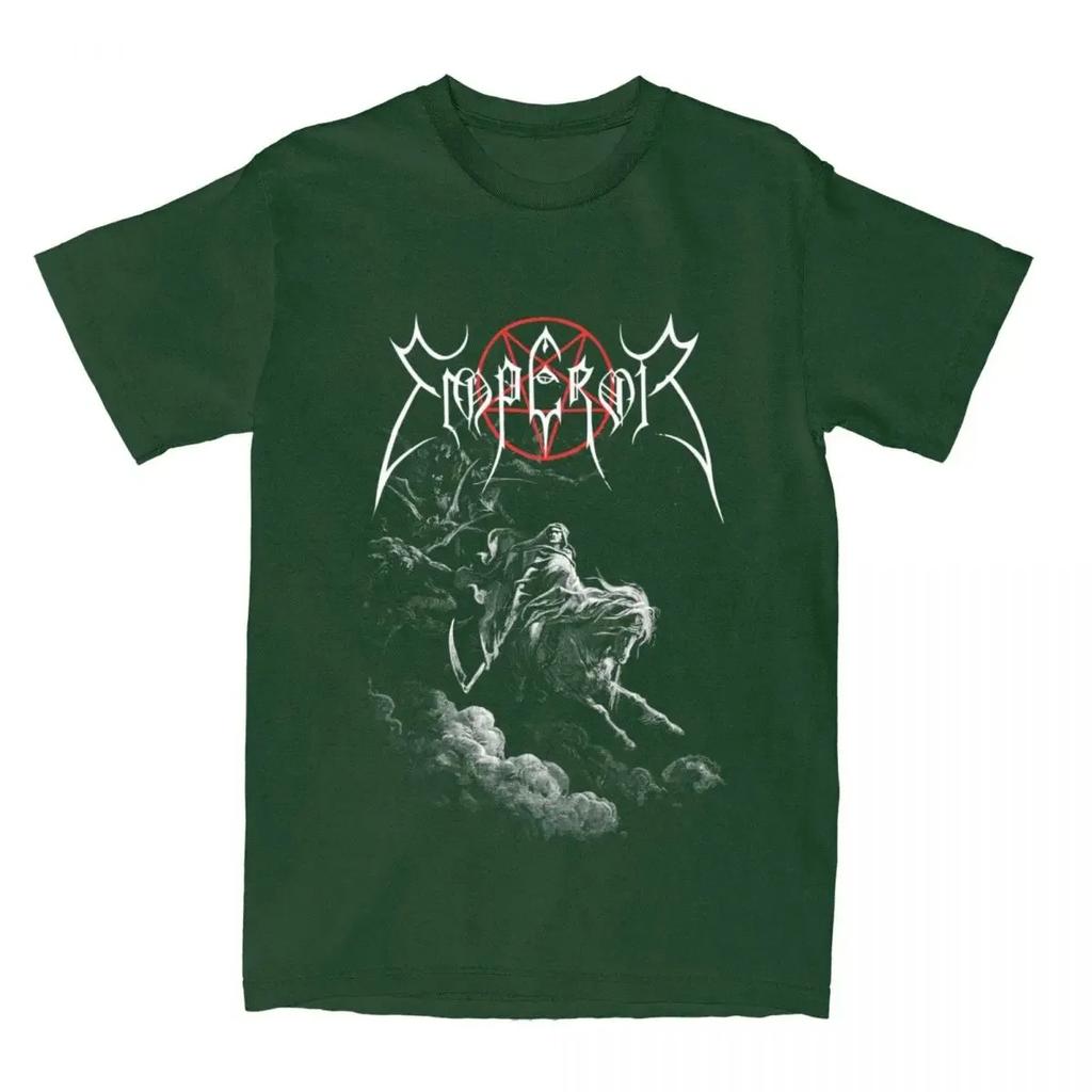 Ανδρικό Γυναικείο T-Shirt Emperor Band Black Metal Merch Μόδα Βαμβακερό Κοντομάνικο T-Shirt Λαιμόκοψη Ο Μεγάλο Μέγεθος T-Shirt