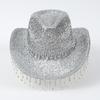 Hand Beading Diamond Tassels Hat Cowboy Hats for Carnivals Music Festival
