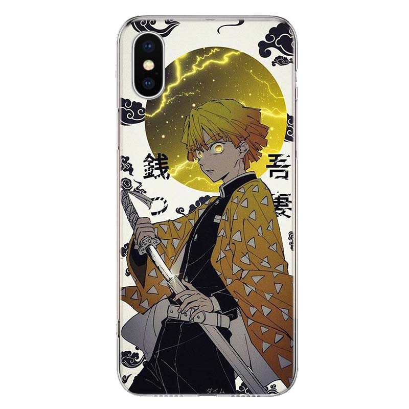 

Чохол для телефону Demon Slayer Agatsuma Zenitsu для Apple iPhone 11 12 13 Pro XR X XS Max 7 8 6 6S Plus + Mini 5S SE Print Shell iPhone X