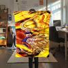 1PC Son Goku  Print Flannel Blanket, High Quality All Seasons, Home Decor, Warmth and Comfort, Perfect for Christmas Gifts